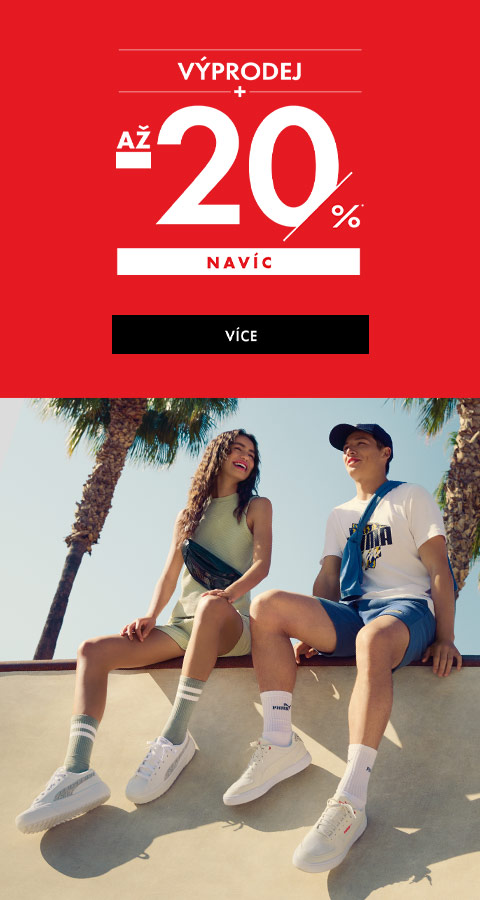 Stáhněte si obrázek. Až do 19.07 můžete využít VÝPRODEJ a až -20 % navíc na své nákupy.