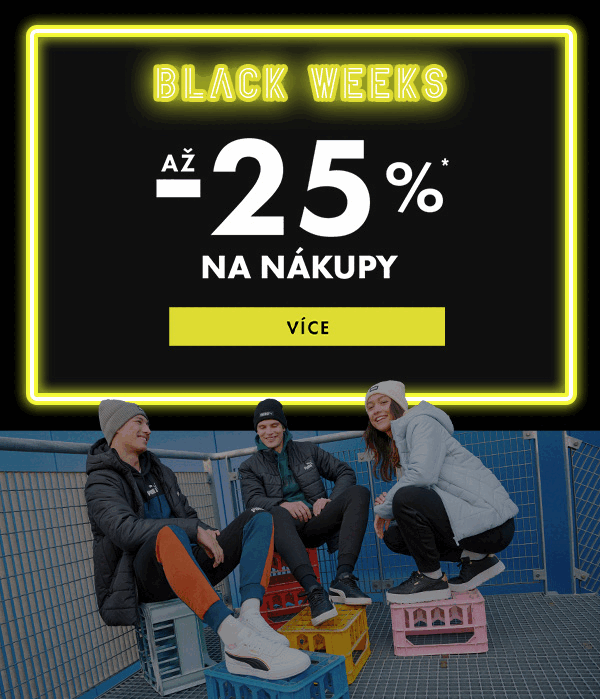 Stáhněte si obrázek. Nakupujte na Black Weeks se slevou až 25 %>>